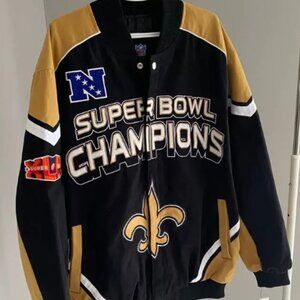 men's 5x NFL Saints jacket
